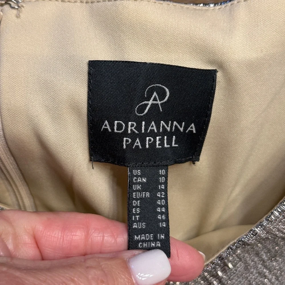 Shimmery Silver Formal Gown - Picture 5 of 7